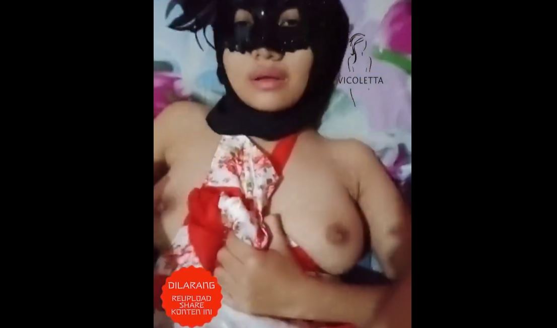 Tante Jilbab Topeng Hitam Desah Parah